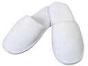 Disposable Spa Slippers – White Coral Fleece & Cotton (Open/Closed Toe),200 pairs per carten-2