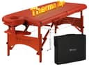 Master SANTANA™ 31" Portable Table – STT S31", Adjustable Therma-Top Heating, Shiatsu Cables, Reiki Panels, Mountain Red, 72"x31"-0