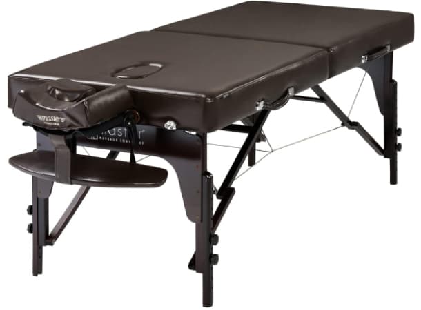 SPR Portable Massage Table – 28" & 31" Widths, 84" Length, Memory Foam Cushion, Adjustable 61–86cm, Premium Italia PU, European Beech Wood, Includes Face Cradle & Armrest