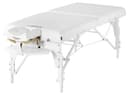 MCR S31" White – Montclair Pro 31" Extra Wide Portable Massage Table, 72" Length, 3" Multi-Layer Memory Foam, Snow White PU, Adjustable 24–34" Height, Lightweight Wood Frame-0