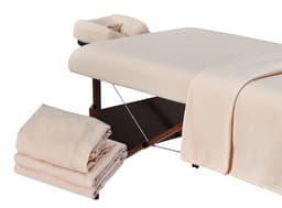 Master Massage Cotton Flannel Sheets Set – 3-Piece Set, 100% Cotton-0