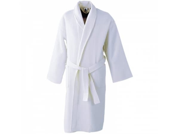 Waffle Cotton Spa Bathrobe – Unisex, Knee-Length with Belt & Pockets