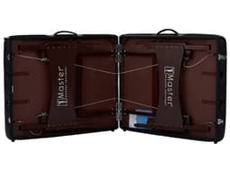 RMU S28 Roma LX Portable Massage Table – 28"x72" with Memory Foam, Adjustable Height 24"-34", Oil & Waterproof PU, Walnut Legs, Includes Face Cradle & Armrest-4