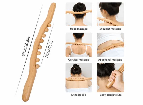 Wooden Scraping Stick Muscle Relaxation Massage Tool 1