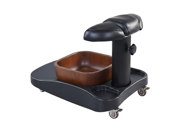 Pedicure Bowl Trolley with Adjustable Foot Rest – Professional Footbath Spa Cart