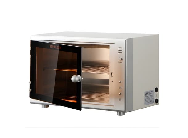 Ozone UV High-Temperature Sterilizer 3-in-1 – 18L Electric Countertop Cabinet for Beauty Salons
