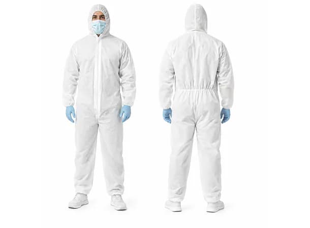 Disposable 60GSM Microporous Protective Coverall Suit