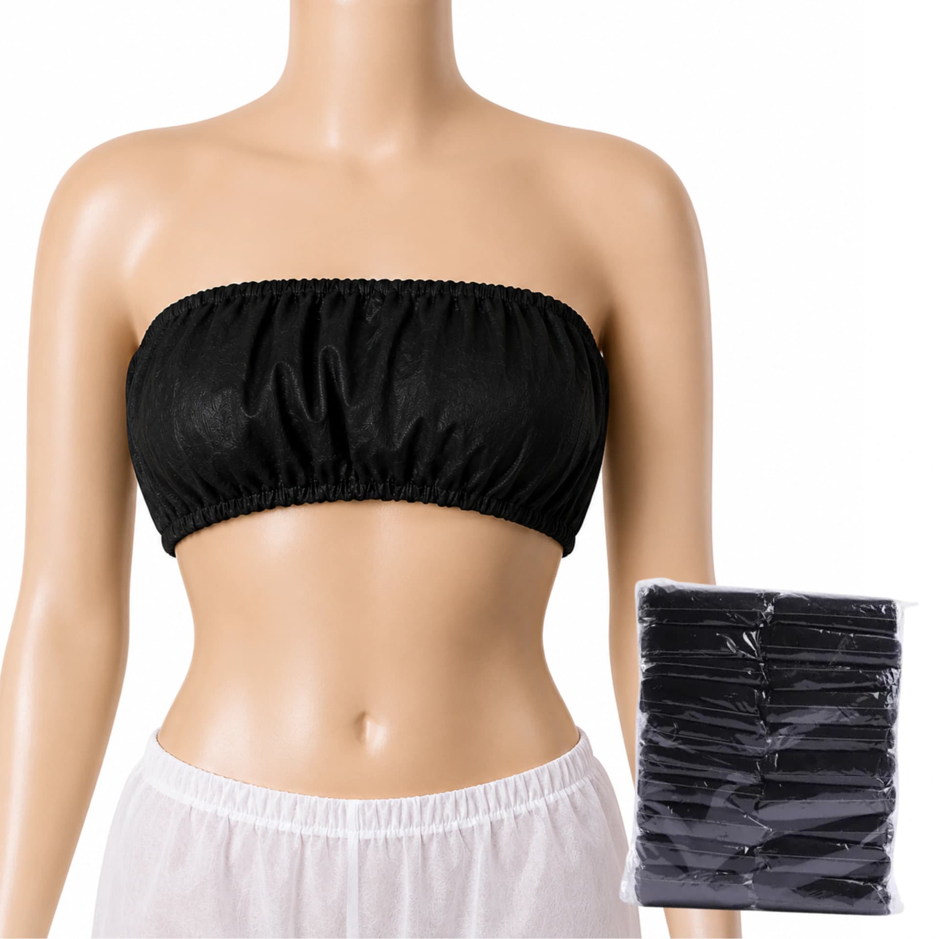 Disposable Nonwoven Ladies Bra (100 Pcs) – Free Size (Black)