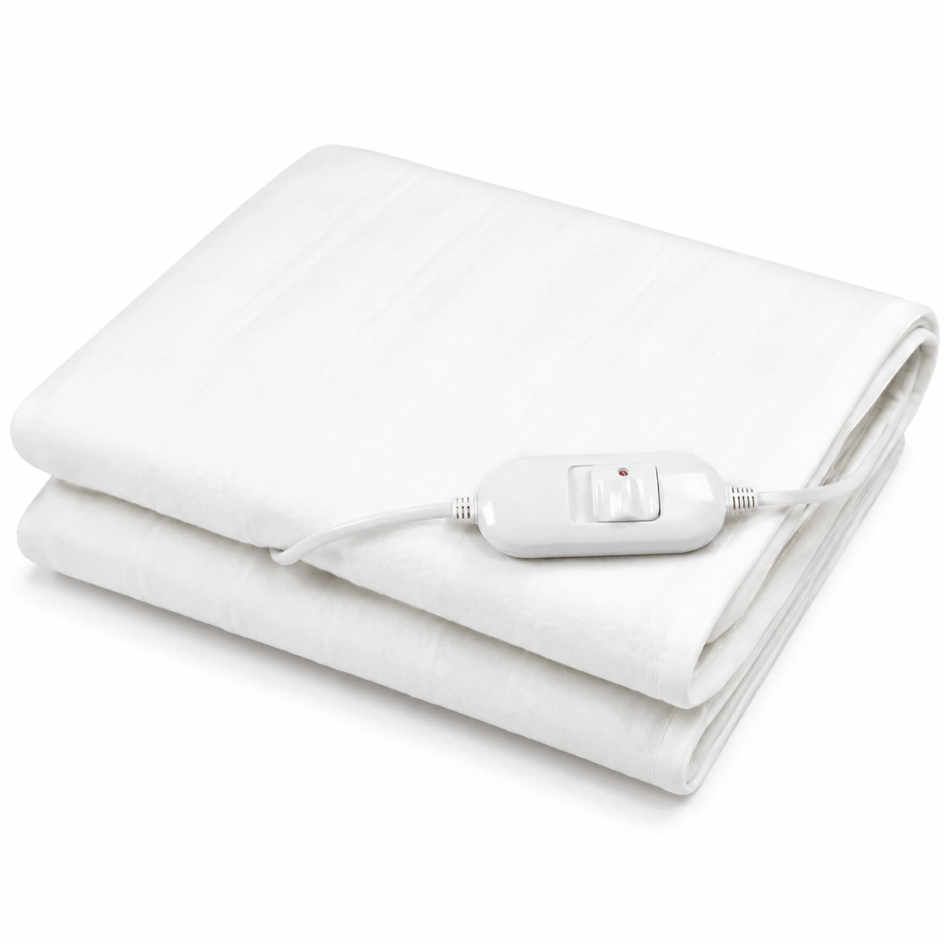 Electric Heated Under Blanket Warmer Pad – White, 3 Heat Settings, Overheat Protection, Machine Washable, 185 × 76 cm