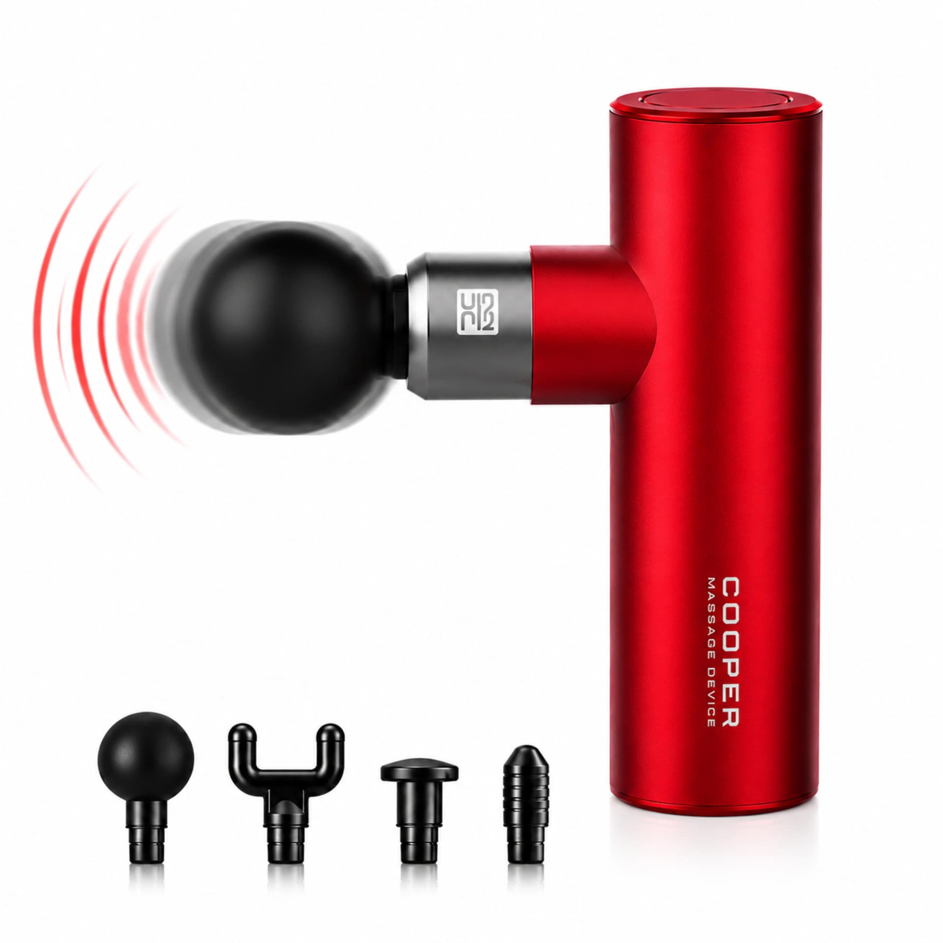 Hi5 Cooper Super Mini Vibration Handheld Massage Gun – 4 Head Massage Gun