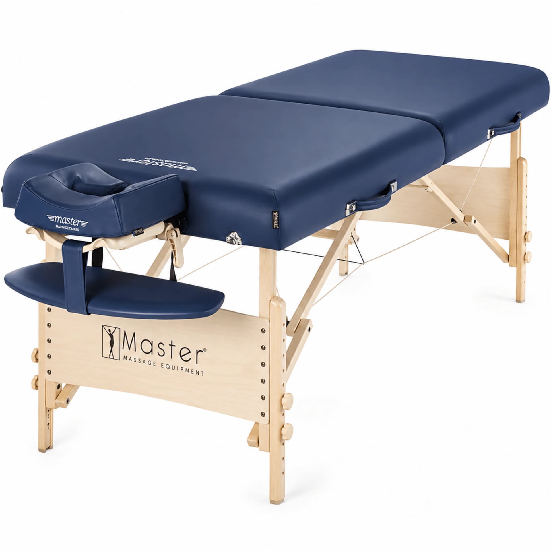 Master Coronado 28" & 30" Portable Massage Table – 72" Length, 3" Multi-Layer Foam, Agate Blue PU, Adjustable 24–34" Height, Aluminum Frame, Face Cradle & Armrest