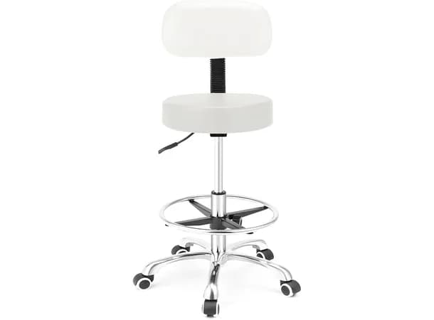 MASTER Ergonomic Therapist Stool with Backrest & Footrest