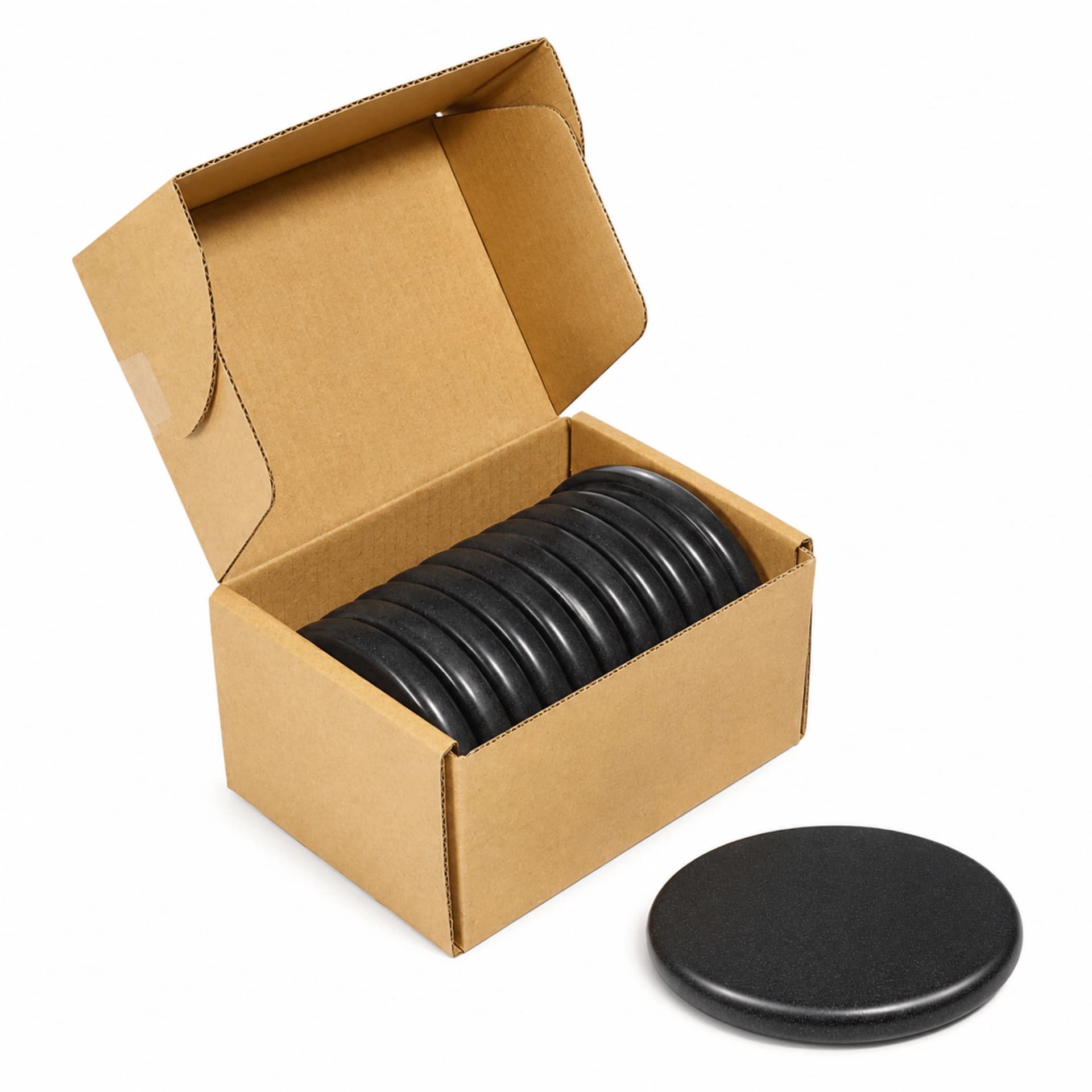 Master Medium Compressed Basalt Stone 12Pcs