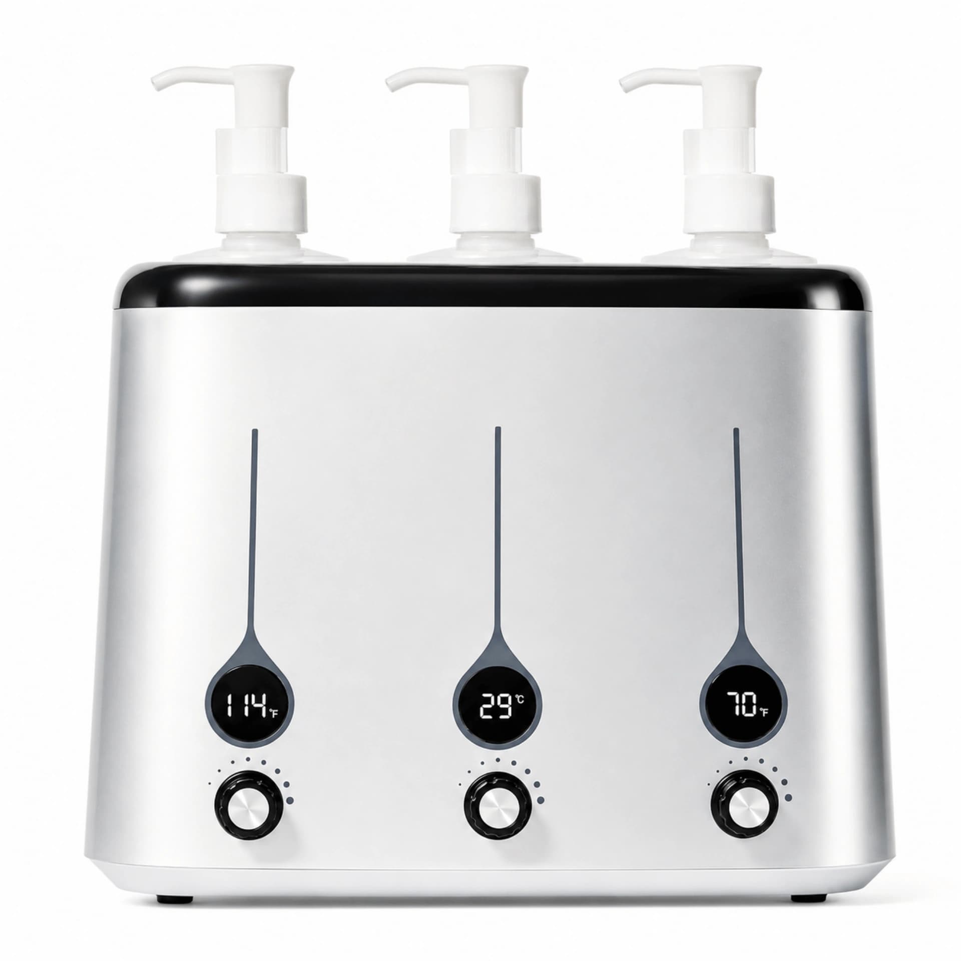 Master Three Bottles Oil Heater – Adjustable Temperature Massage Lotion Warmer