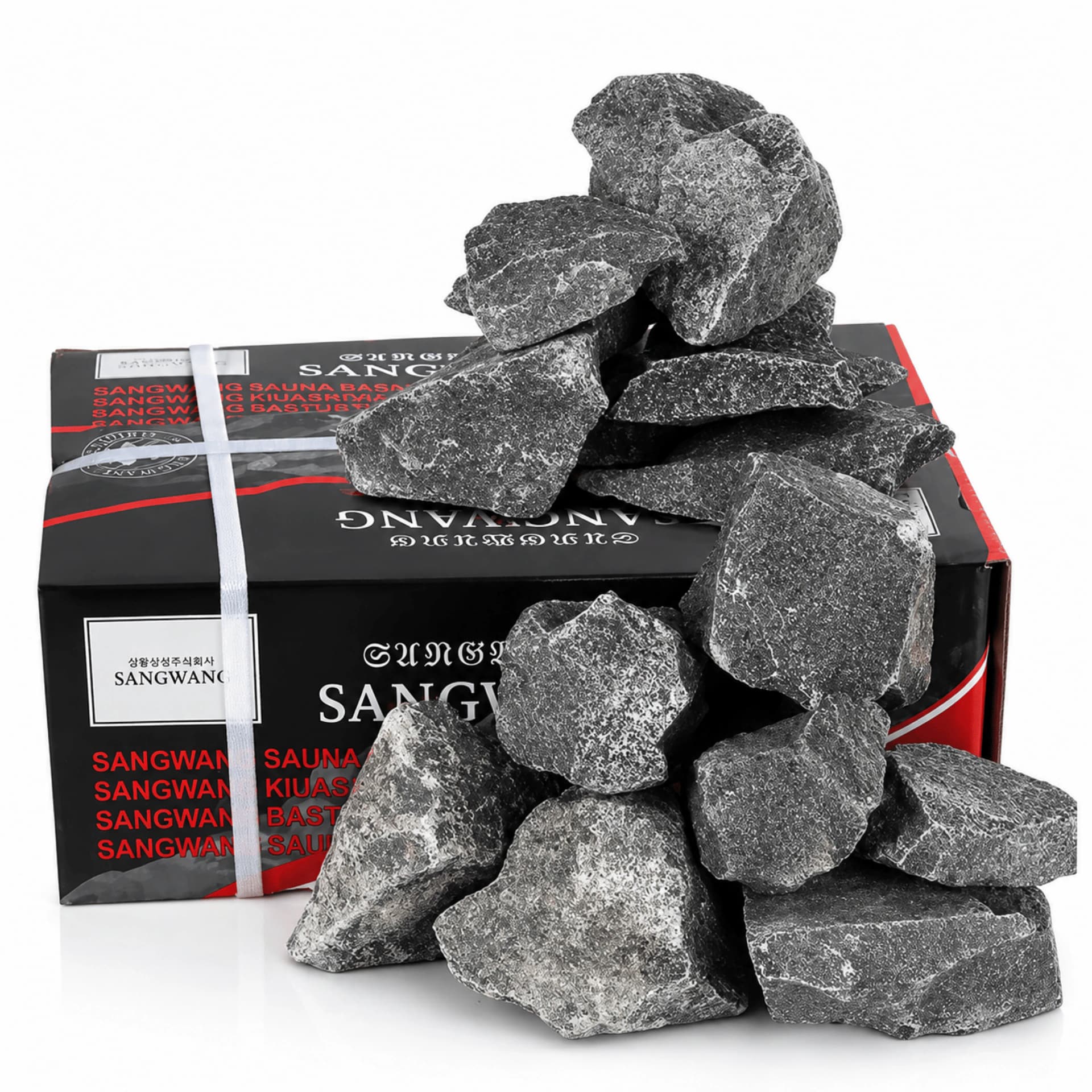 Natural Volcanic Lava Sauna Stones, Premium Heat Resistant Rocks, 17kg Box