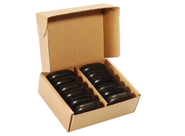 MASTER – Medium Ovular Basalt Stone – 12 Pcs