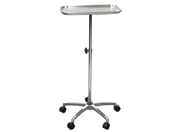 Mayo Table Medical Trolley Rolling Tray With Five Wheels – Stainless Steel
