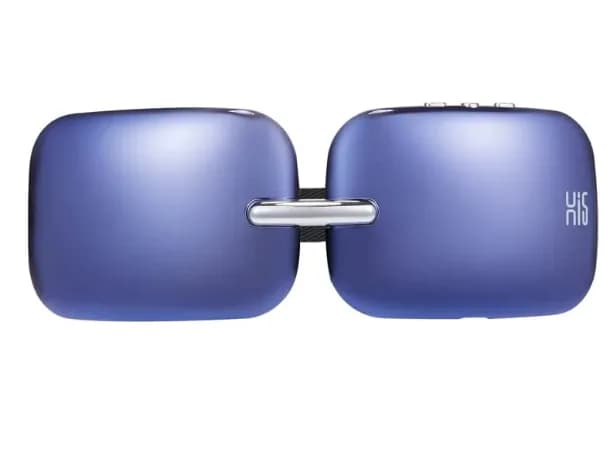 Smart Heated Eye Massager, Electric Foldable Eye Relaxation Device for Eye Strain, Dark Circles & Fatigue Relief