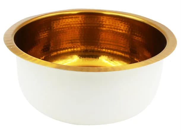White Gold Professional Pedicure Bowl for Luxury Spas & Salons